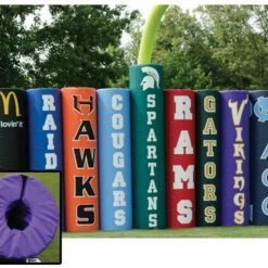 Brand new ⌛ Fisher 18" dia. PRO ENCLOSED Football Goal Post Pads, GPP-301 (pair) 👍