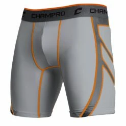 Deals 😉 Champro Wind-Up Compression Sliding Short Gray 😉