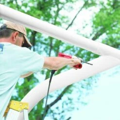 Best reviews of 👍 Bison Official High School Football Goal Posts, 4-1/2'' dia, WHITE, FB45HS-WT 💯 -Outlet Football Store a47 174 new 02