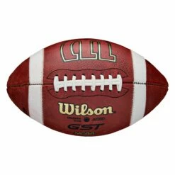 Coupon 🧨 Wilson GST NFHS Official Leather Game Football ❤️ -Outlet Football Store a47 538 02