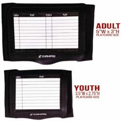 Budget 🌟 Champro TRIPLE Quarterback Playbook Wrist Band Black 🤩 7 Budget 🌟 Champro TRIPLE Quarterback Playbook Wrist Band Black 🤩 -Outlet Football Store a47 626 top view 2