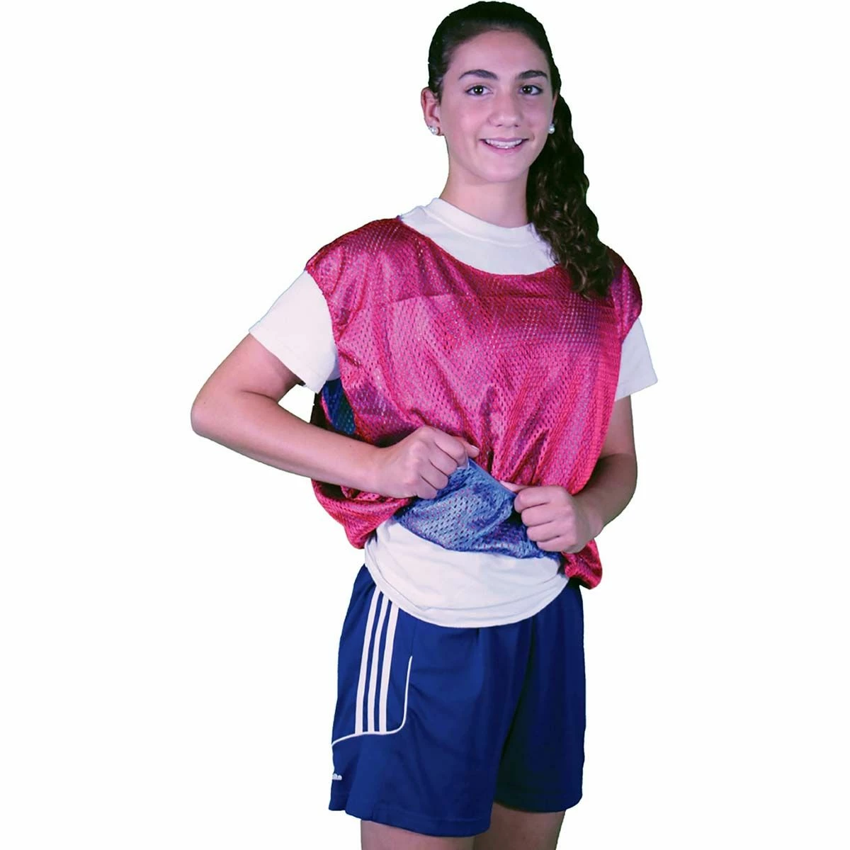 Promo π Champion ADULT Reversible Scrimmage Vest Pinnie, RSM Blue/Red π 2 Promo π Champion ADULT Reversible Scrimmage Vest Pinnie, RSM Blue/Red π - Image 2