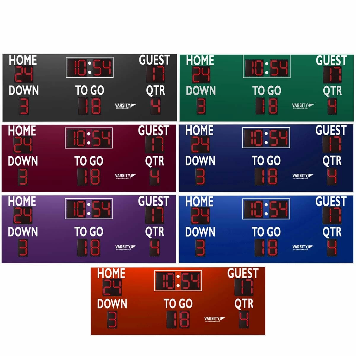Cheap ๐ Varsity Scoreboards 7416 Football Scoreboard, 16'W x 5'H โ๏ธ 3 Cheap ๐ Varsity Scoreboards 7416 Football Scoreboard, 16'W x 5'H โ๏ธ - Image 3